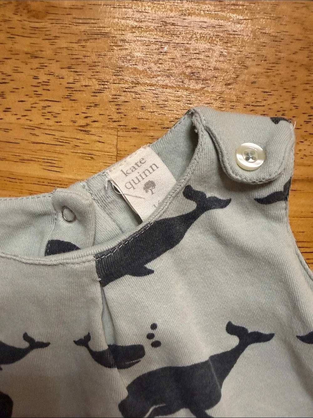 kate quinn Light Blue & Navy Whale Tank Dress